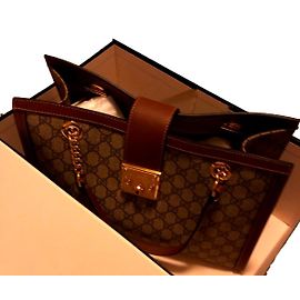 Gucci Padlock GG Leather Handbag Caramel Caramel