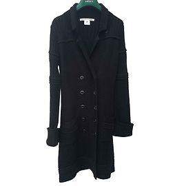 Diane Von Furstenberg Strickjacke aus Wolle schwarz Schwarz