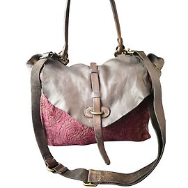 Superbe sac Campomaggi Violet Marron foncé