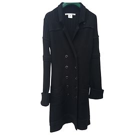 Diane Von Furstenberg Strickjacke aus Wolle Schwarz Schwarz