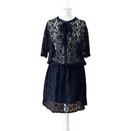 American Retro Julia Spitzenkleid Schwarz Schwarz