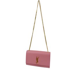 Saint Laurent-Saint Laurent Kate Monogram bag-Pink