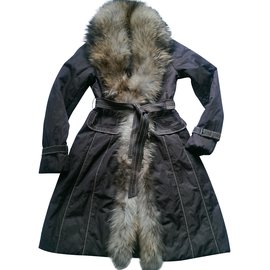 Pierre Cardin-Coats, Outerwear-Brown