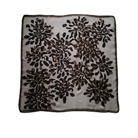 Sciarpa di seta Givenchy Marrone Beige Marrone Beige