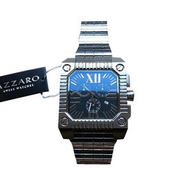 Azzaro-AZZARO MEN'S NEW BIG CRONOGRAPH-Silvery