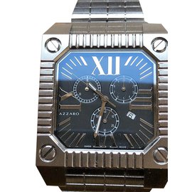 Azzaro-AZZARO MEN'S NEW BIG CRONOGRAPH-Silvery