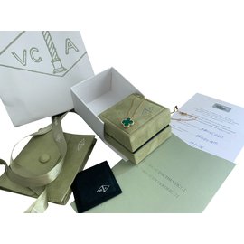 Van Cleef & Arpels-Colgante de malaquita Van Cleef Alhambra vintage-Verde