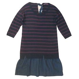 Comptoir Des Cotonniers Vestidos Negro Burdeos
