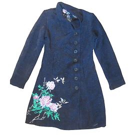 Desigual Mäntel, Oberbekleidung Schwarz Pink Marineblau Hellgrün
