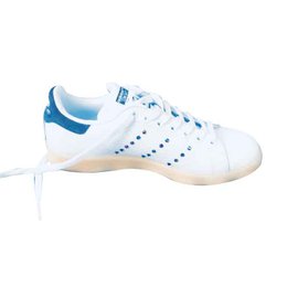 Adidas-Adidas Stan smith avec Pierre veritable cristaux-Blanc