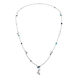 Van Cleef & Arpels Con scatola, certificato Romance à Paris Argento Turchese