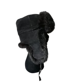 Autre Marque-Vintage hat-Black