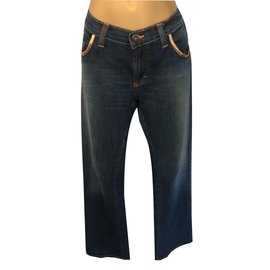 D&G-Jeans-Blue,Golden