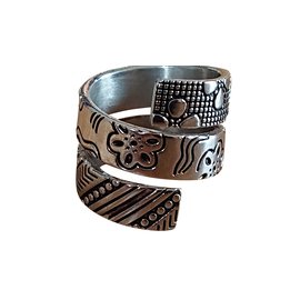 Kenzo-Spiral ring-Silvery