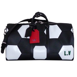 Louis Vuitton-Louis Vuitton Keepall 50 Epi World Cup 18 Limited edition-Black