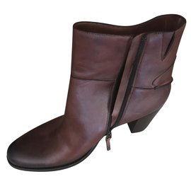 Sartore-Sartore leather ankle boots-Caramel