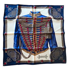 Hermès Brandebourgs vintage Blu