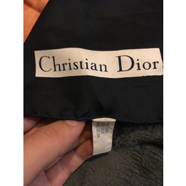 Christian Dior-bufanda-Negro