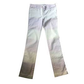 Chloé Vaqueros Chloe Tourterelle Boot Cut T 38 Blanco