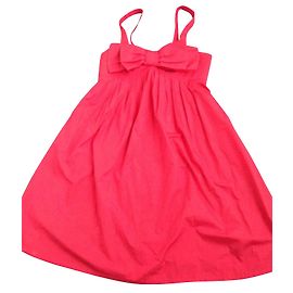 Vestido babero Tara Jarmon rosa de algodón Rosa