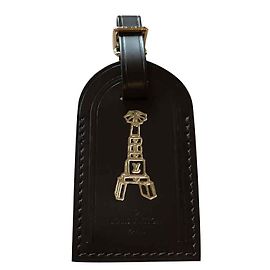 Louis Vuitton luggage tag Dark brown