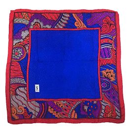 Lenço Yves Saint Laurent Azul