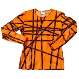 Hermès-T-shirt Hermès Bolduc-Orange