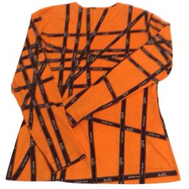 Hermès-T-shirt Hermès Bolduc-Orange