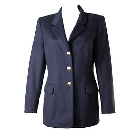 Escada Navy wool and cashmere blazer Navy blue