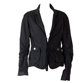 Marithé et François Girbaud Chaqueta de lana gris oscuro Gris antracita