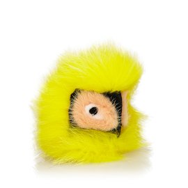 Fendi-Fur Pom-Pom Bag Charm-Yellow