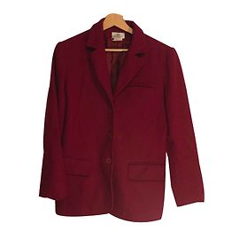 Autre Marque Printemps Red Cashmere and Wool Jacket Red