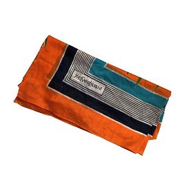 Quadrado Algodão Yves Saint Laurent Laranja