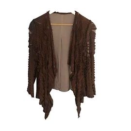Just Cavalli Nur Cavalli Wildlederjacke Braun