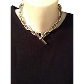 Hermès CADENA DE ANCLA Plata