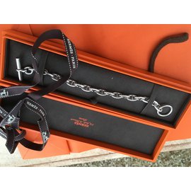 Hermès-Chain Anchor Bracelet, Small model-Silvery