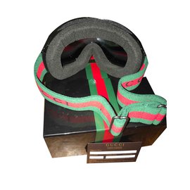 Gucci-goglgles de esquí-Negro,Roja,Verde
