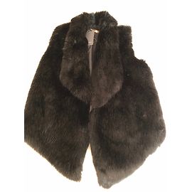 René Lezard René Lézard - New leather and fur vest Black
