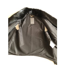 René Lezard-René Lézard - New leather and fur vest-Black