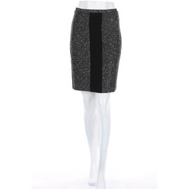 Autre Marque Narciso Rodriguez Design Nation skirt black grey Black Grey