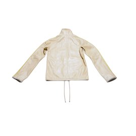 Balenciaga-Balenciaga Lambskin Leather Unisex Jacket-Beige,Yellow