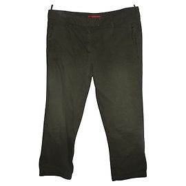 Pantalones cortos Prada de algodón kaki Caqui