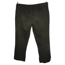 Prada-Cropped trousers-Khaki