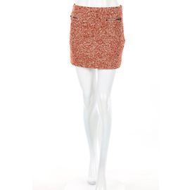 Joseph orange skirt silk wool mohair size S Orange