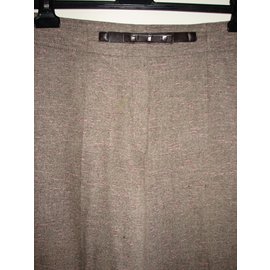 Laurèl-Laurel(Escada) straight legged trousers-Brown,Pink