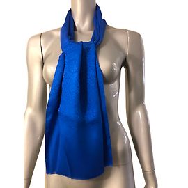 Lenço Louis Féraud de seda azul Azul