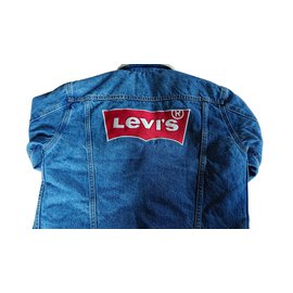 Levi's-Ex-boyfriend trucker jacket-Blue