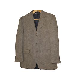 Yves Saint Laurent Men's tweed jacket 50 Beige Grey