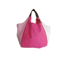 Comme Des Garcons-Comme des Garcons Oversized Patchwork Bag-Pink,White