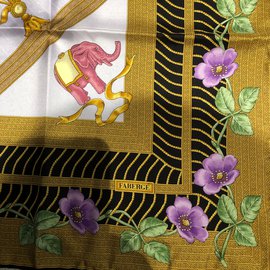 Faberge-Foulards de soie-Multicolore